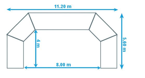 arche polygone 11 2x5 6 dimensions Print Enseigne Signaletique