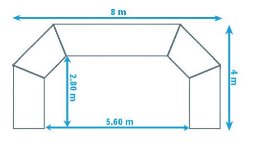 arche polygone 8x4 dimensions Print Enseigne Signaletique